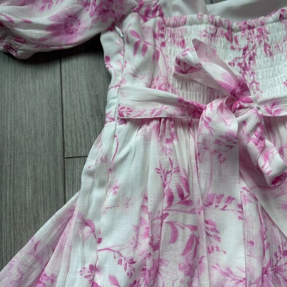 Altar'd State Pink and White Floral Print Dress - Picture 5 of 10